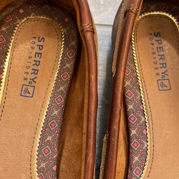 Brown Leather Sperry Top-Sider Moccasins, Size 8 - Picture 4 of 7